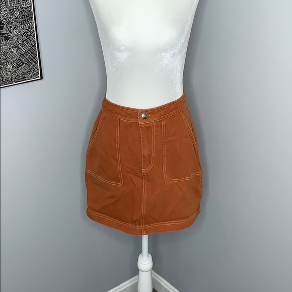Francesca's Collections Dresses & Skirts - Orange High Rise Mini Skirt